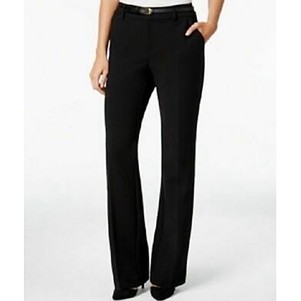 CHARTER CLUB • Black Katherine Fit Full Length Trouser Pants, 4P - Picture 1 of 10